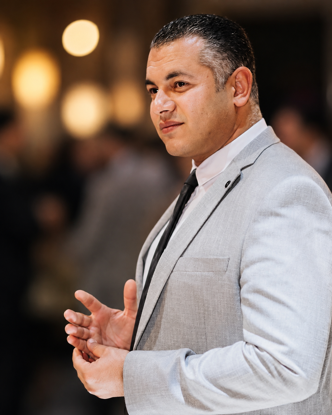 Mostafa Gad in a formal executive portrait